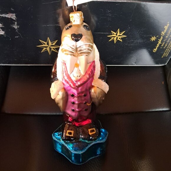 Christopher Radko Walrus Christmas Ornament - Picture 6 of 8